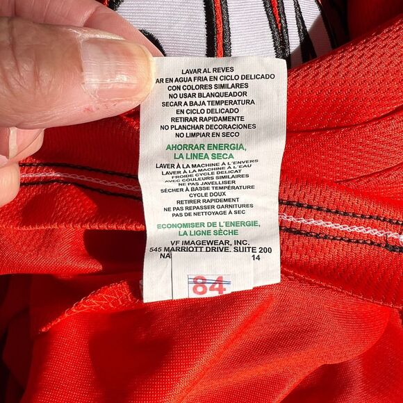 Miami Marlins Jersey Shirt Mens Large Arm Patch Logo Orange Sportswear Teamwear - Picture 11 of 11